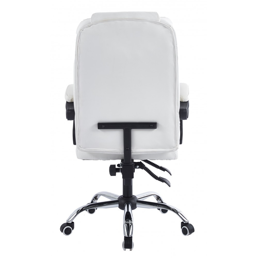 Крісло офісне комп'ютерне Bonro BN-6070 екошкіра робоче для комп'ютера Білий Київ - фото 4