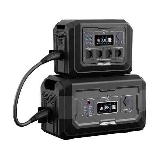 Комплект резервного живлення OUPES 3072Wh 2000W: зарядна станція OUPES S1 2000W 1024Wh LiFePO4 та додаткова батарея OUPES S2-BAT Київ