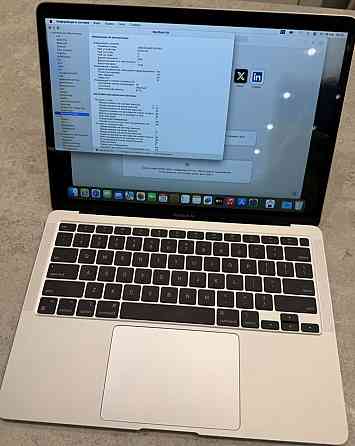 Ноутбук MacBook M1 air 16/256Gb. Silver. Харків