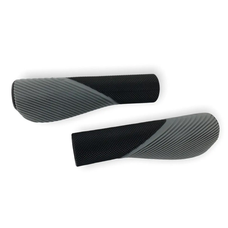 Грипсы резиновые велосипедные (ручки руля) CROSSRIDE 135ММ CR-G303-1 Черно-серый Бровары - изображение 2