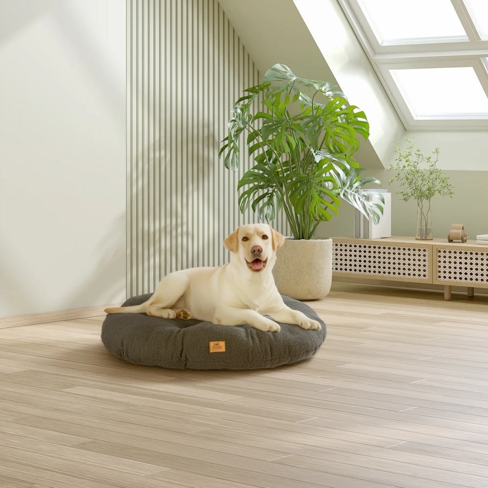 Лежак — подушка для котів і собак Ferplast Relax Boucli (Ферпласт Релакс) 78 x 50 см — 78/8, Темно-зелений Запоріжжя - фото 4
