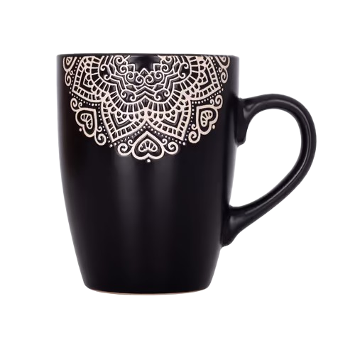 Чашка Kora 330мл 6531547 чорний LIMITED EDITION Житомир - фото 1