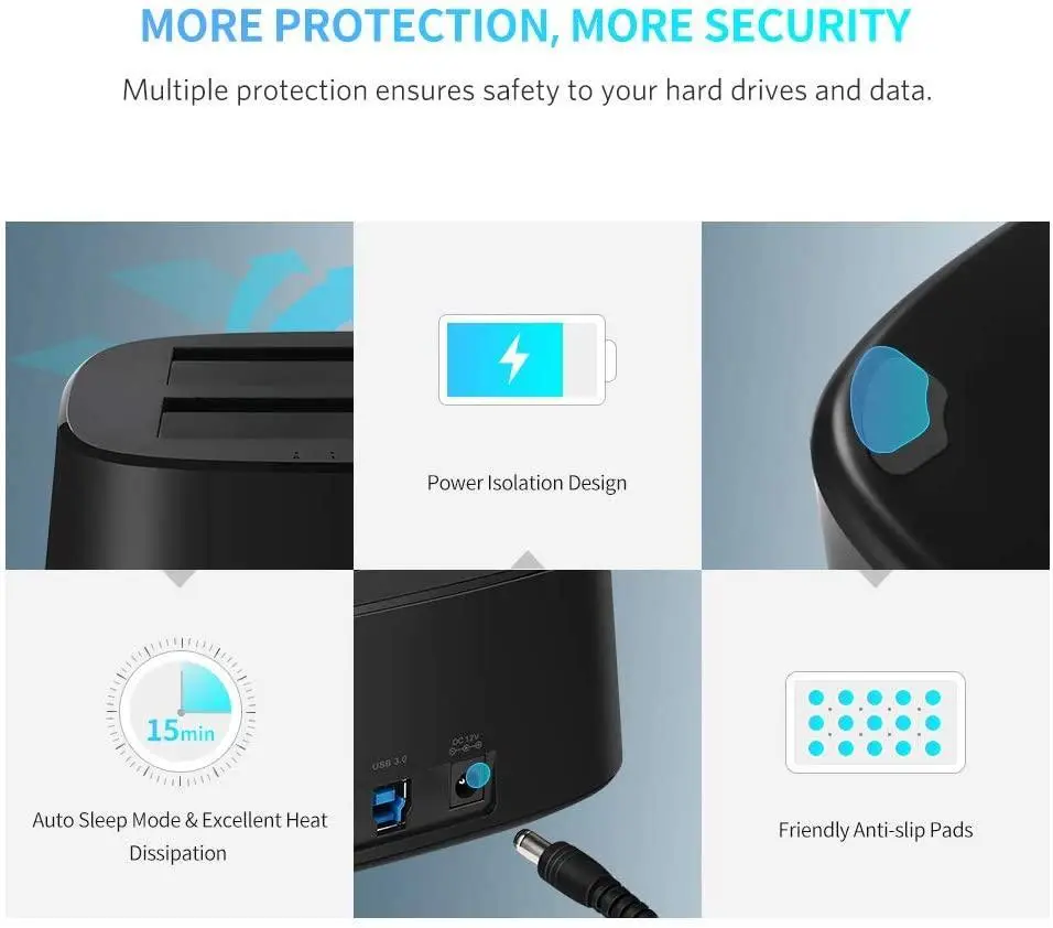 Док-станція UGREEN для подвоєння жорстких дисків Київ - фото 3