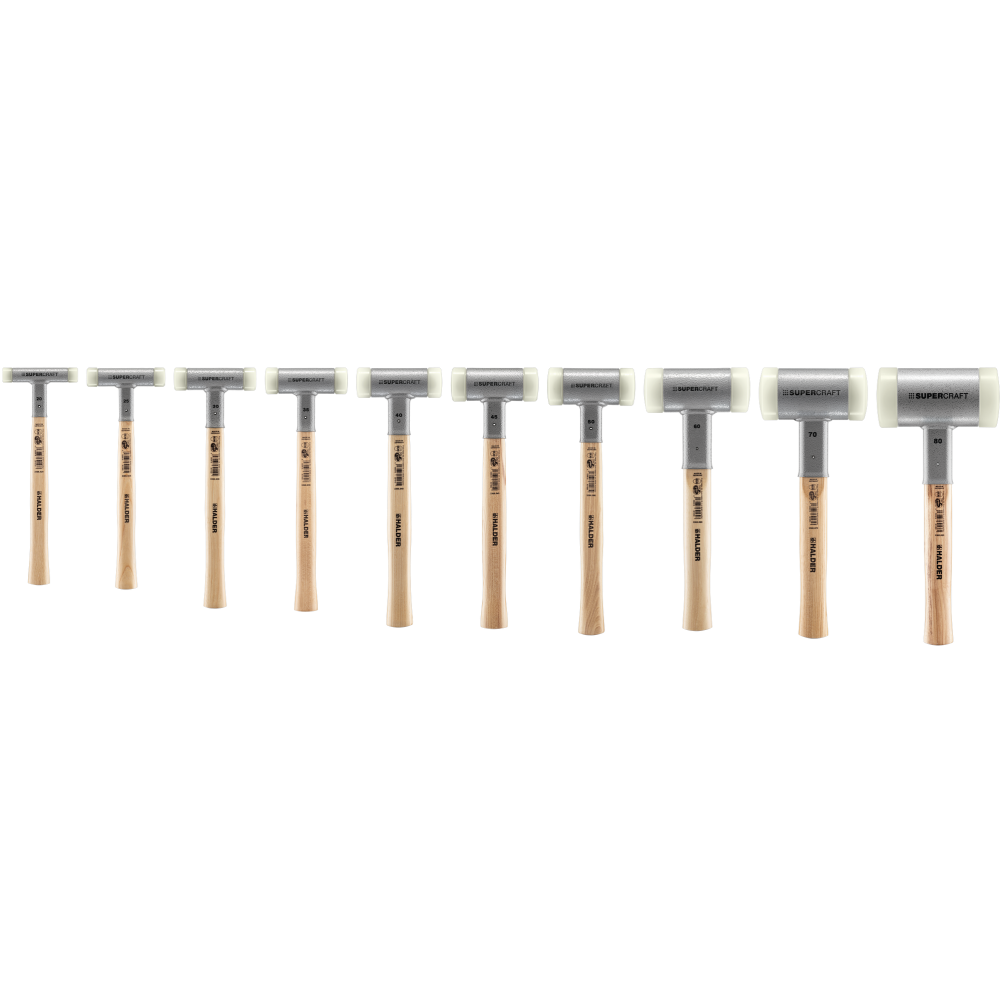 Молоток безынерционный HALDER Supercraft 3366 с деревянной ручкой, Ø=40 мм, m=715 г, І=355 мм Одесса - изображение 2