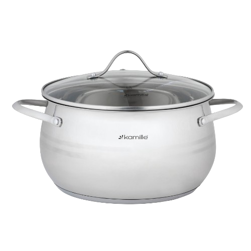 Набір каструль 6 предметів (каструлі 2,1/3,7/6,1л) нержавіюча сталь 5911 KAMILLE Житомир - изображение 8