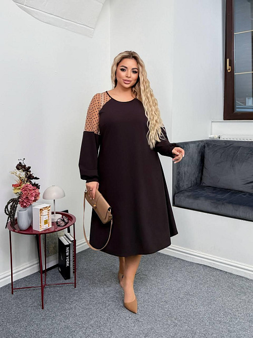 Женское платье со вставками из сеточки Одесса - изображение 6