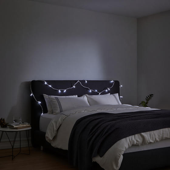 Garlando Новорічна кімнатна гірлянда нитка 6 м 50 LED білий провід Білий W50LED6MWW Коломыя