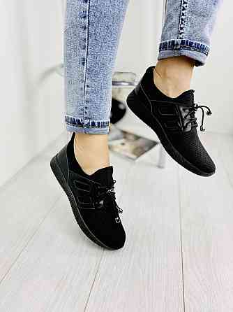 No brend Кросівки жіночі L-132 чорні (весна-літо, сітка) (1500) Коломыя