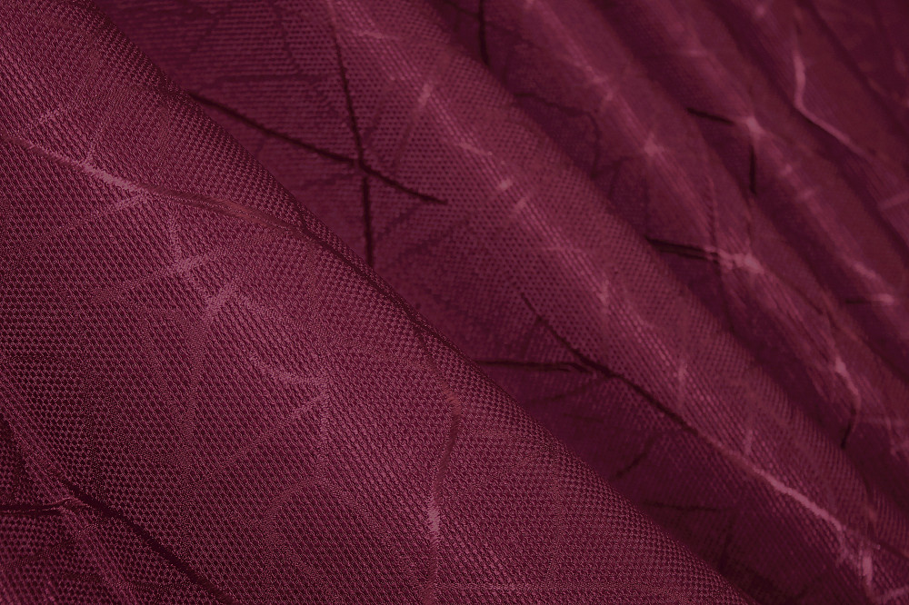 Комплект готовых штор VR-Textil Лен Саванна № 571ш Бордовый 150х270 см 2 шт (30-337) Киев - изображение 9