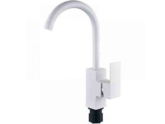 Змішувач на мийку білий KUBUS-011 SET WHITE ТМ PLAMIX Київ