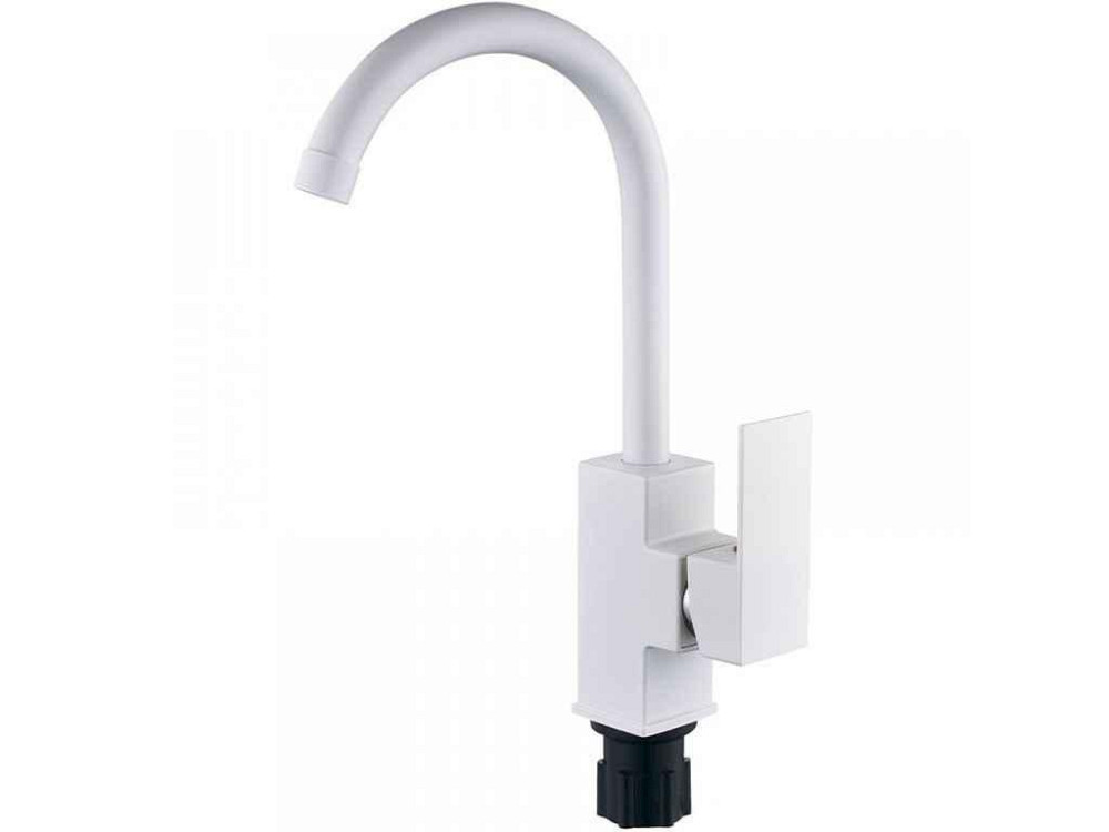 Змішувач на мийку білий KUBUS-011 SET WHITE ТМ PLAMIX Київ - фото 1