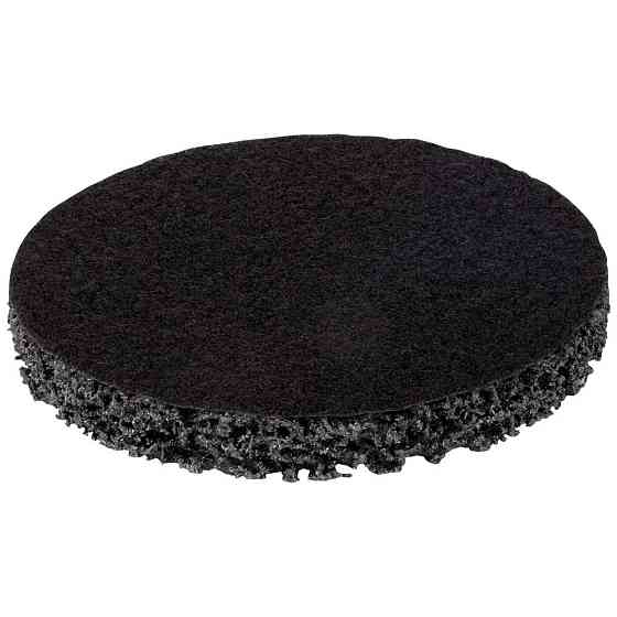 Коло зачистне з нетканого абразиву (корал) Ø125мм на липучці чорне м'яке SIGMA (9176261) Рівне