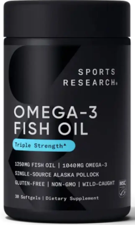 Омега 3 Риб'ячий жир Sports Research Omega-3 Fish Oil 1250mg 30 капс Київ