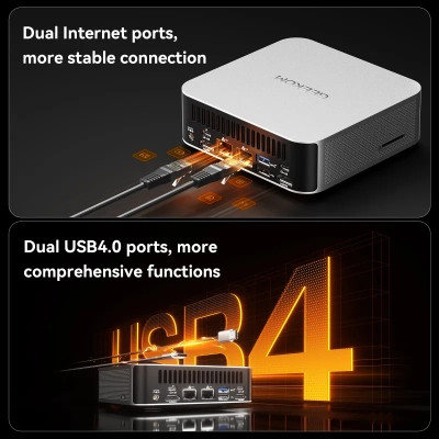 Комп'ютер GEEKOM Mini PC A8 / Ryzen7 8745HS, 32, 1TB, Radeon 780M, W11Pro (GMA8R78745HS-321T-EU) Вінниця - фото 2