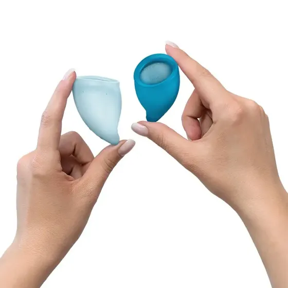 Набір менструальних чаш Fun Factory FUN CUP EXPLORE KIT, 2 шт, Multicolored Turquoise, об’єми 20 та 30 мл Львів