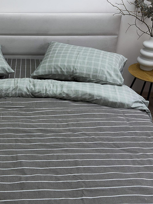 Ecotton Комплект постільної білизни Ecotton двоспальний Сімейний 150х215 см сірий (20001АB) Коломыя - изображение 3