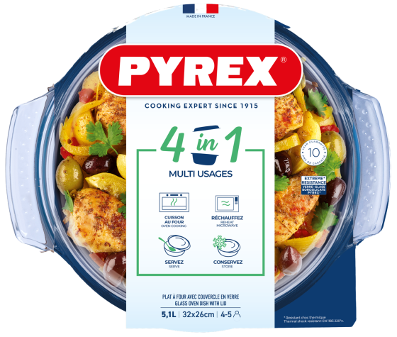 Кастрюля с крышкой Pyrex, 5.1 л (7092312) Киев