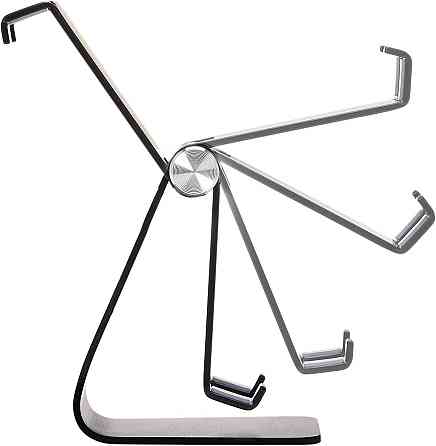 Підставка для телефона Amazon Basics Adjustable Mobile Phone Stand чорна регульована складна алюмінієва з гумовими накладками Київ