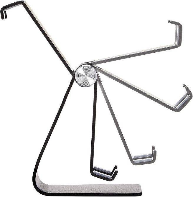 Підставка для телефона Amazon Basics Adjustable Mobile Phone Stand чорна регульована складна алюмінієва з гумовими накладками Київ - фото 6