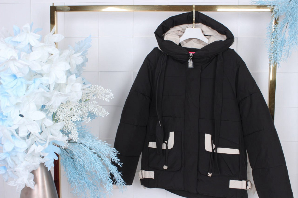 Детская подростковая черная зимняя куртка на девочку 164 Николаев - изображение 1