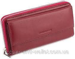 Бордовий жіночий гаманець на блискавці на багато карток Marco Coverna MC 6054 Київ - фото 2