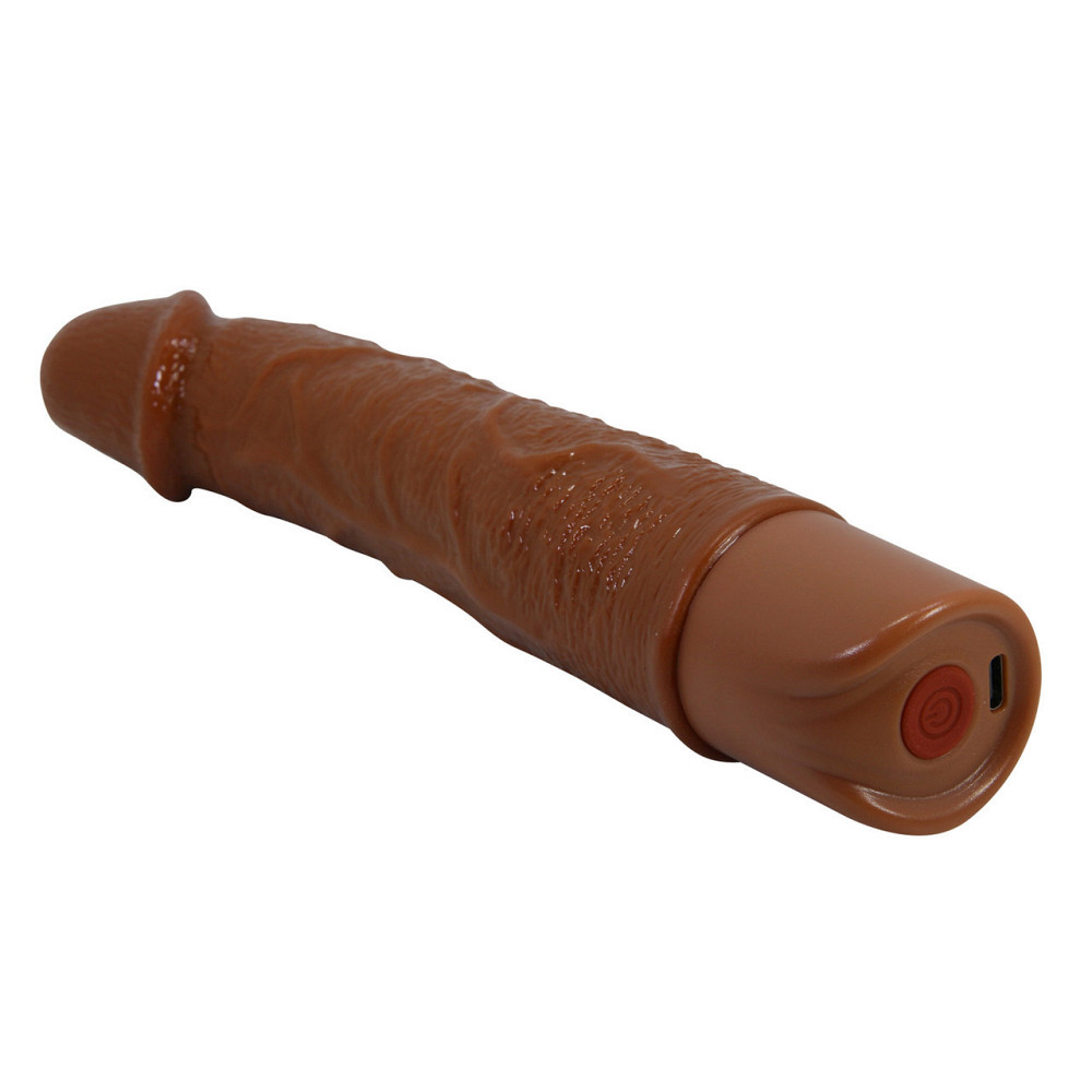 Реалістичний вібратор, що перезаряджається Pretty Love - Osric Realistic Vibrating Dildo Brown, BW-500081-1 Sex Aura Київ - фото 7