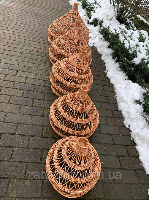 Люстра ручной работы плетенная из лозы Киев - изображение 3