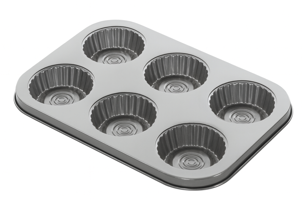 Форма для випікання кексів 6шт/л 27*18.5*3см Київ - фото 1