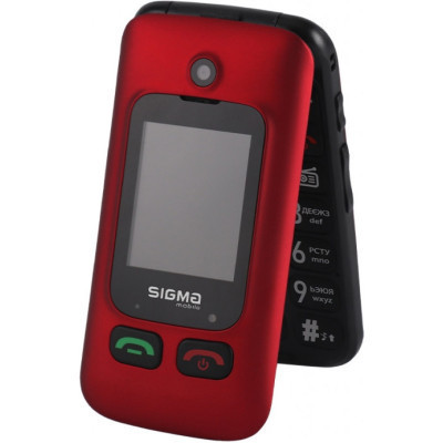 Мобильный телефон Sigma Comfort 50 Shell Duo Type-C Red Black (4827798212516) Винница - изображение 5