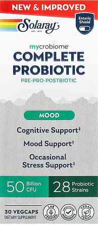 Пробіотики Solaray Mycrobiome Complete Probiotic Mood 30 вег Київ