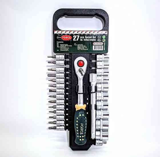 Набір головок і біт з тріскачкою 26пр. 1/4