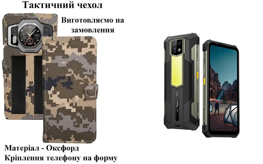 Тактический чехол для Samsung Galaxy A51, Galaxy A52, крепится к снаряжению на липучке Киев - изображение 1