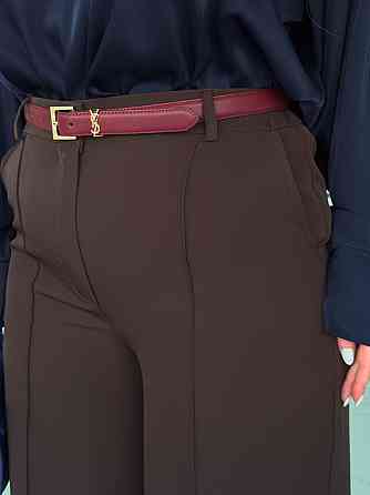 Широкі брюки палаццо "Parker" | Батал Шоколадний, 54-56 Київ