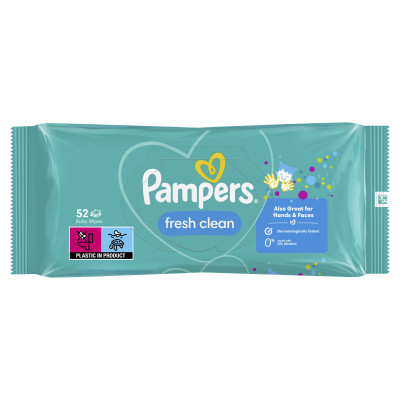 Дитячі вологі серветки Pampers Fresh Clean 52 шт (8001841041360) Вінниця - фото 2