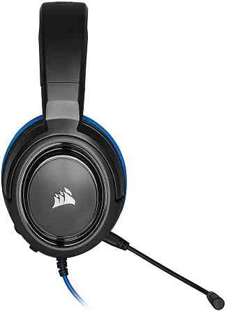 Гарнітура CORSAIR HS35 Stereo для ігор, дротова, знімний мікрофон, 3.5 мм, для ПК, PS5, Xbox, Switch, накладні ігрові навушники Київ