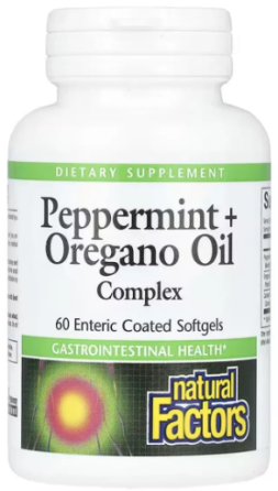Комплекс перцевої м’яти і масло орегано  Natural Factors Peppermint Oregano Oil Complex 60 капс Київ