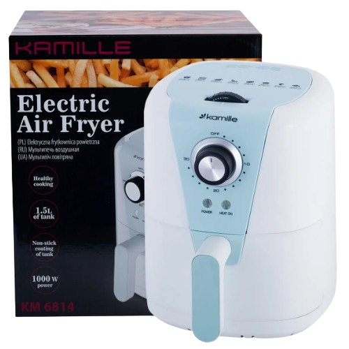 Фритюрниця електрична 1,5л 1000W 6814 KAMILLE Житомир - изображение 7