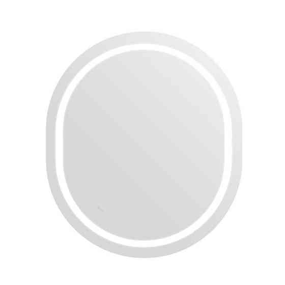 Дзеркало настінне овальне сенсорне Qtap Gemini 800х700 з LED-підсвіткою Touch, з антизапотіванням із диммером Харків