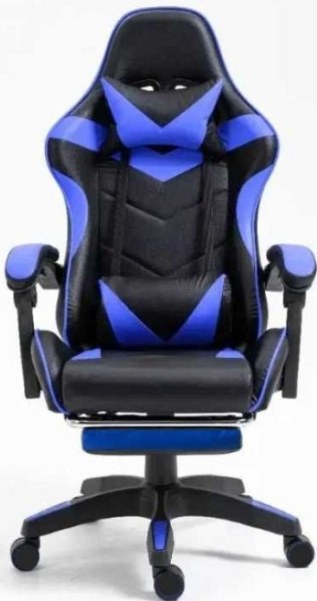 Компьютерное геймерское кресло черно-синее огнигровое. Харьков - изображение 1