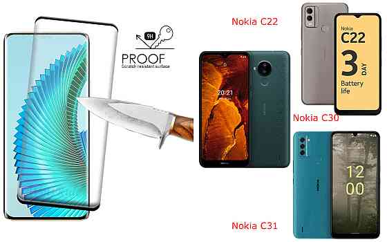 Захисне скло HyperGlass Pro для Nokia C22, Nokia C30, Nokia C31 – максимальна чутливість та захист Київ
