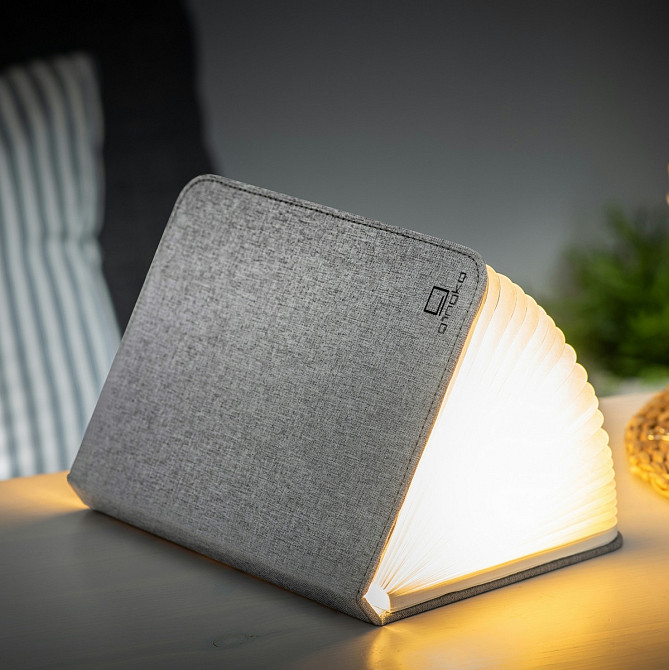 Світильник-книга на акумуляторі Gingko Mini Urban (Сірий) Вінниця - фото 2