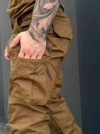 Військові штани літні койот ріп-стоп, тактичні чоловічі штани для армії, польових умов та активного носіння Львів