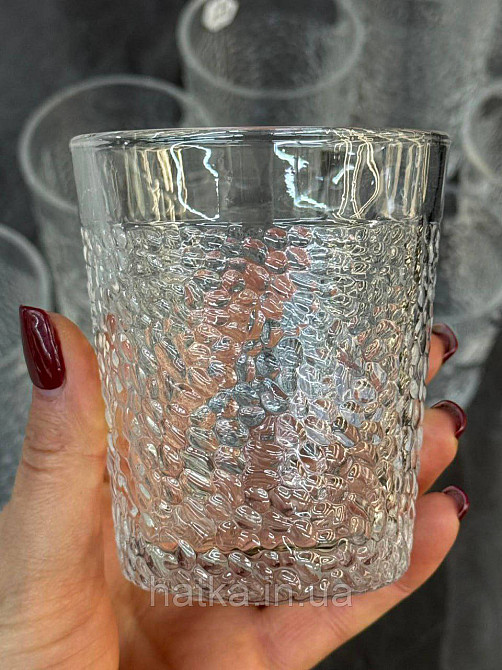 Набір склянок OLens "Ледник" 270 мл 6 шт. низький прозорий для дому та ресторанів 102-695 Київ - фото 1