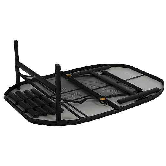 Стол Bo-Camp Northgate Oval 120x80 cm Black/Grey (1404187) Вінниця