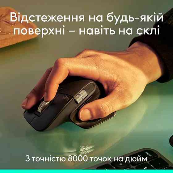 Миша Bluetooth Logitech MX Master 3S Performance BE Graphite (910-007501) ( 12437 ) Харьков