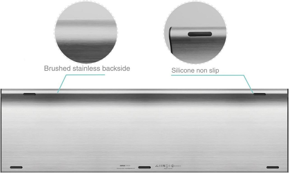 Беспроводная Bluetooth-клавиатура Arteck HB193 полноразмерная, 3 устройства, Windows/iOS/Android/macOS, аккумулятор Киев - изображение 3