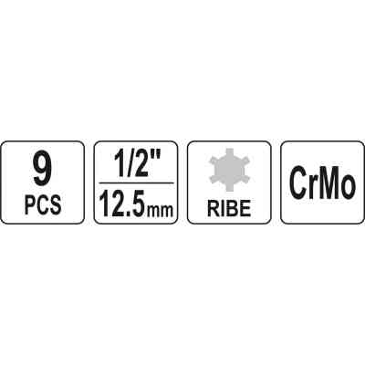 Набор головок Yato YT-10681 Винница