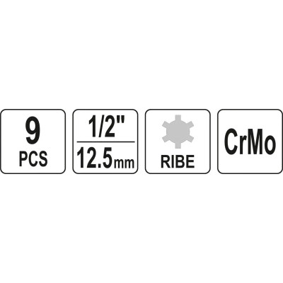 Набір головок Yato YT-10681 Вінниця - фото 6