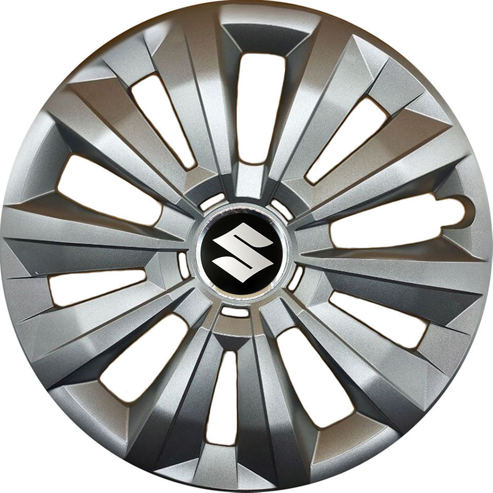 Автомобильные модельные колпаки R15 Suzuki 346 4шт, SJS, серебряные Киев - изображение 1