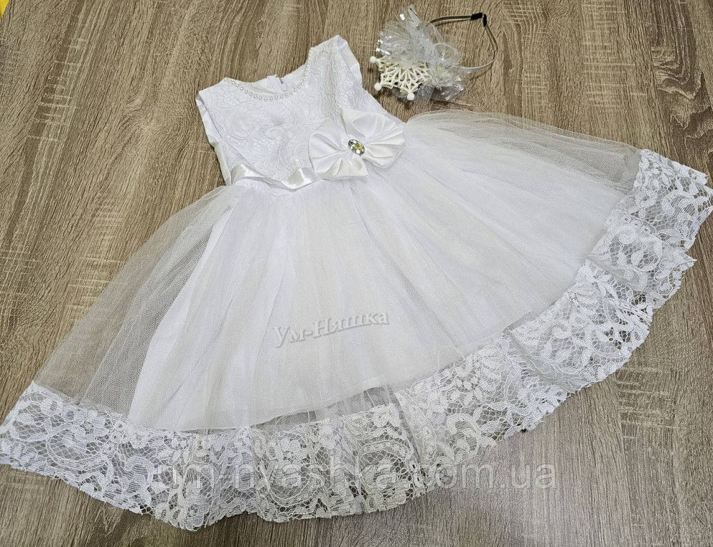 Детское нарядное платье Снежинка-Кружево 80-98 Кривой Рог - изображение 8